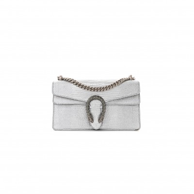 GUCCI DIONYSUS METALLIC LIZARD SMALL SHOULDER BAG 499623 (25*13.5*7cm)